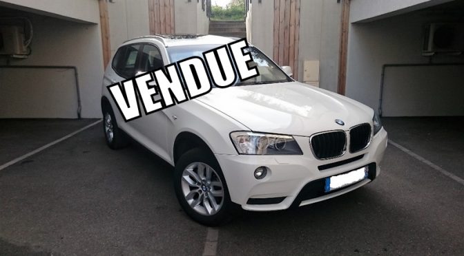 BMW X3 XDRIVE 20Da 184Ch BVA8 4×4 // CARNET COMPLET // TOIT PANO // GPS