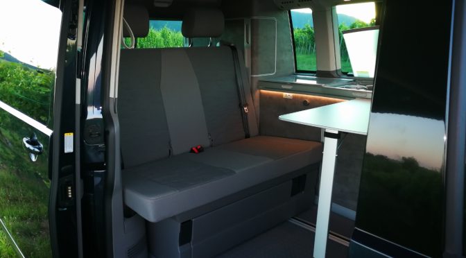 VW CALIFORNIA T6.1 2.0 TDI 150 DSG7 OCEAN // NEUF // CAMERA // PLANCHER BOIS // SIDE ET LANE ASSIST