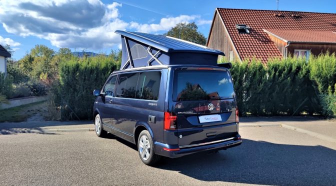 VW CALIFORNIA T6.1 2.0 TDI 150 DSG7 OCEAN // NEUF // CAMERA // PLANCHER BOIS // SIDE ET LANE ASSIST