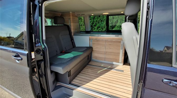 VW CALIFORNIA T6.1 TDI 204 DSG7 OCEAN 4 Motion // CAMERA // PLANCHER BOIS // SIDE ET LANE ASSIST
