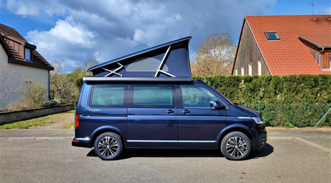 VW CALIFORNIA T6.1 TDI 204 DSG7 OCEAN 4 Motion // CAMERA // PLANCHER BOIS // SIDE ET LANE ASSIST