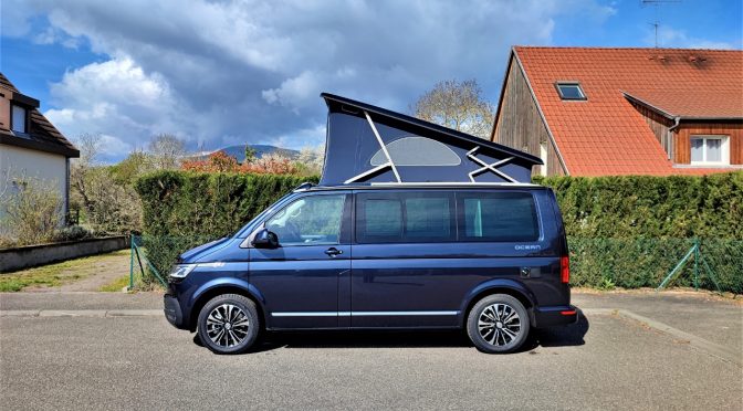VW CALIFORNIA T6.1 TDI 204 DSG7 OCEAN 4 Motion // CAMERA // PLANCHER BOIS // SIDE ET LANE ASSIST