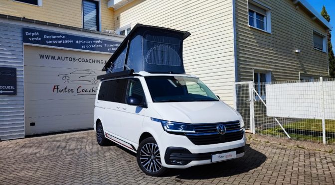 VW CALIFORNIA T6.1 2.0 TDI 204Ch 4 Motion OCEAN EDITION DSG7 // PLANCHER BOIS // ATTELAGE // MI CUIR // VIRTUAL