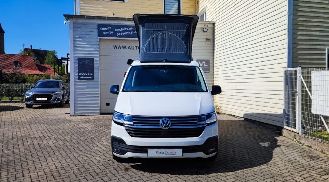 VW CALIFORNIA T6.1 2.0 TDI 204Ch 4 Motion OCEAN EDITION DSG7 // PLANCHER BOIS // ATTELAGE // MI CUIR // VIRTUAL